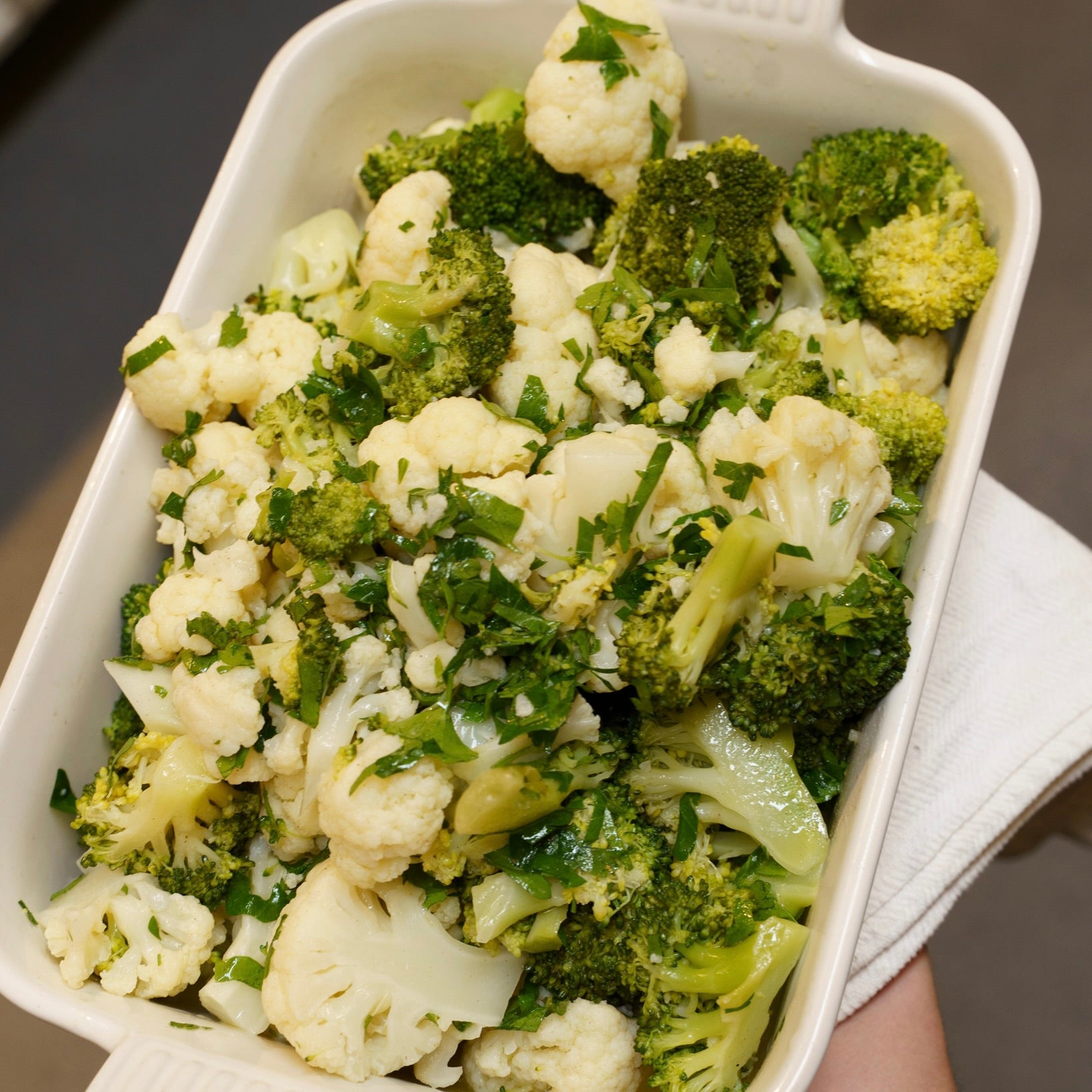 Cauliflower & Broccoli Salad