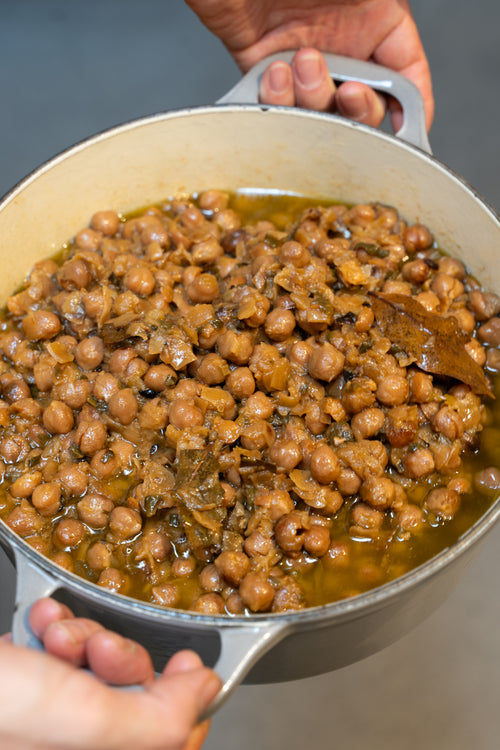Braised chickpeas