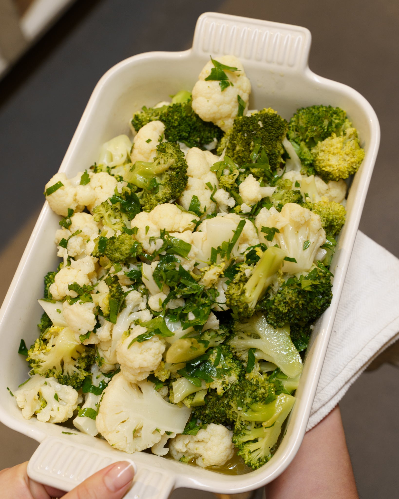 Cauliflower & Broccoli Salad