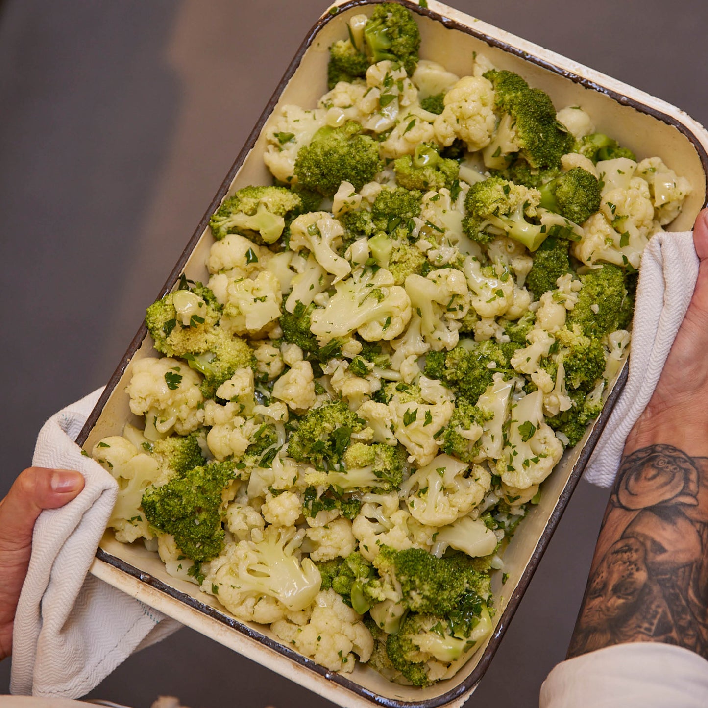 Cauliflower & Broccoli Salad