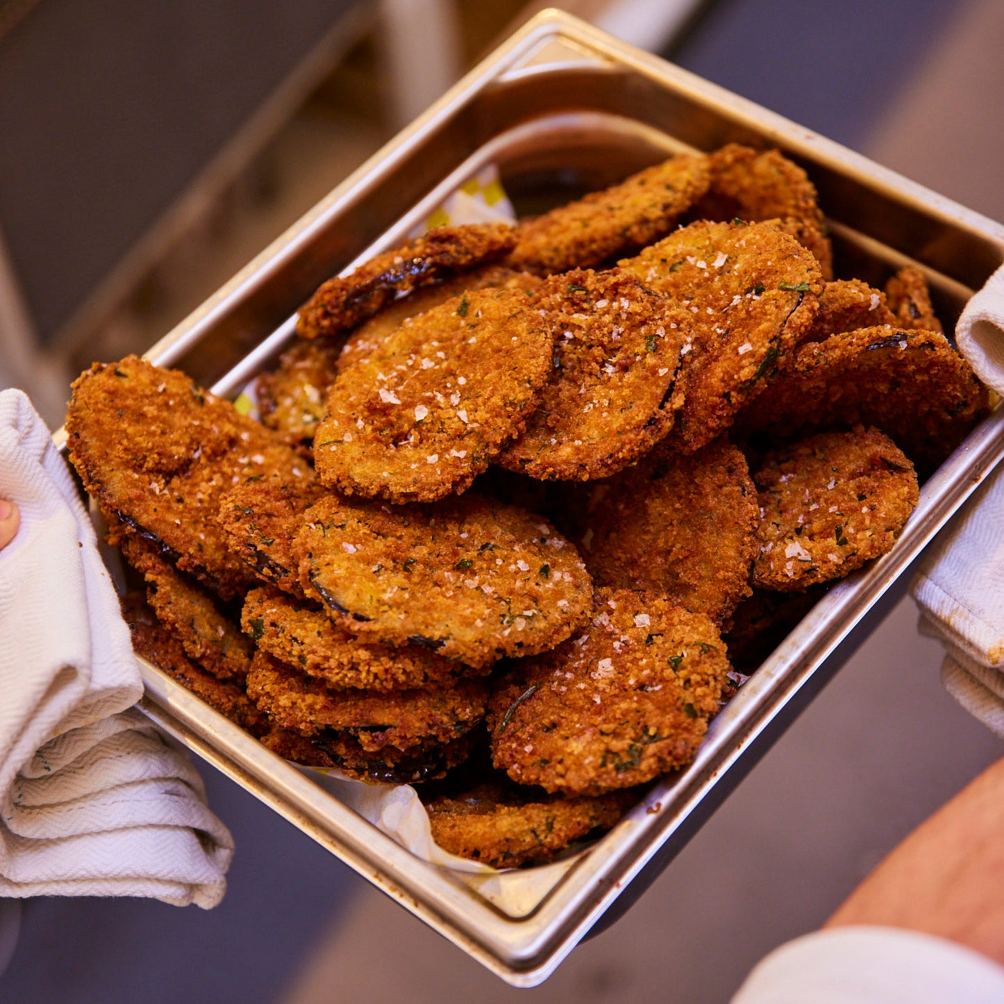 Crumbed Eggplant